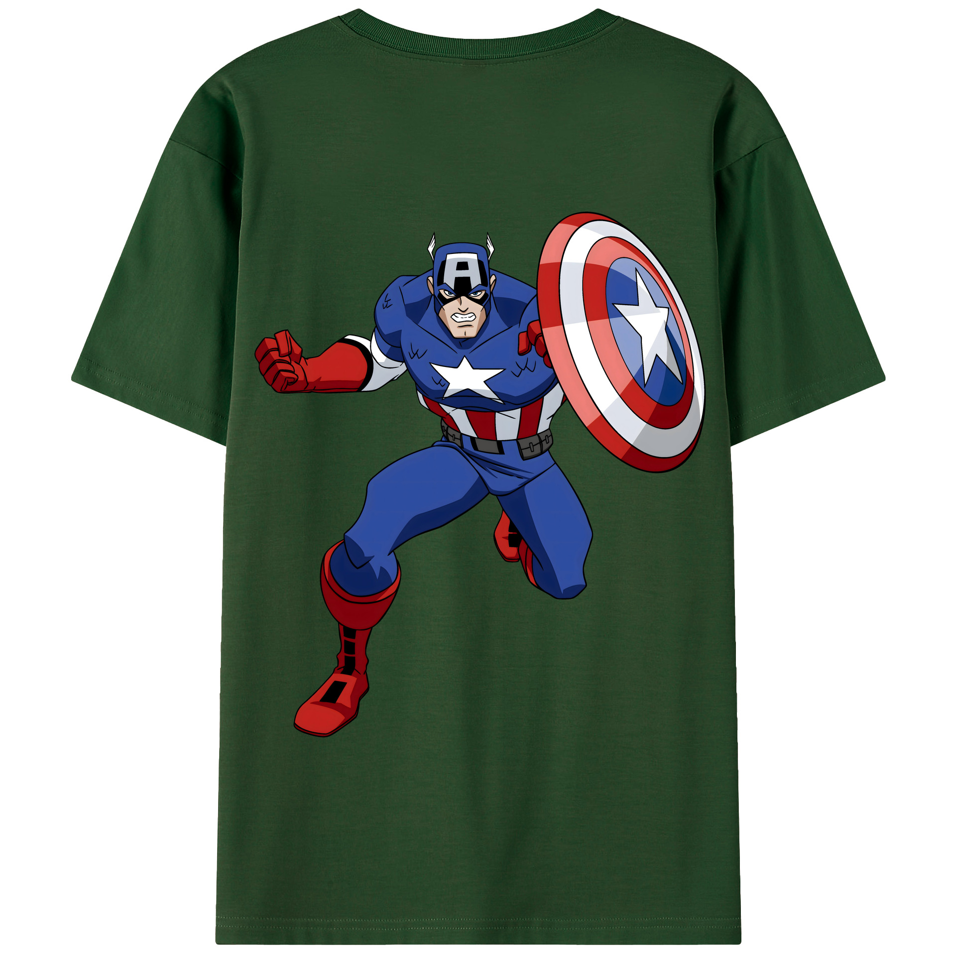 （画像用） アベンジャーズ The Avengers 綿100％半袖Tシャツ（背面プリント）